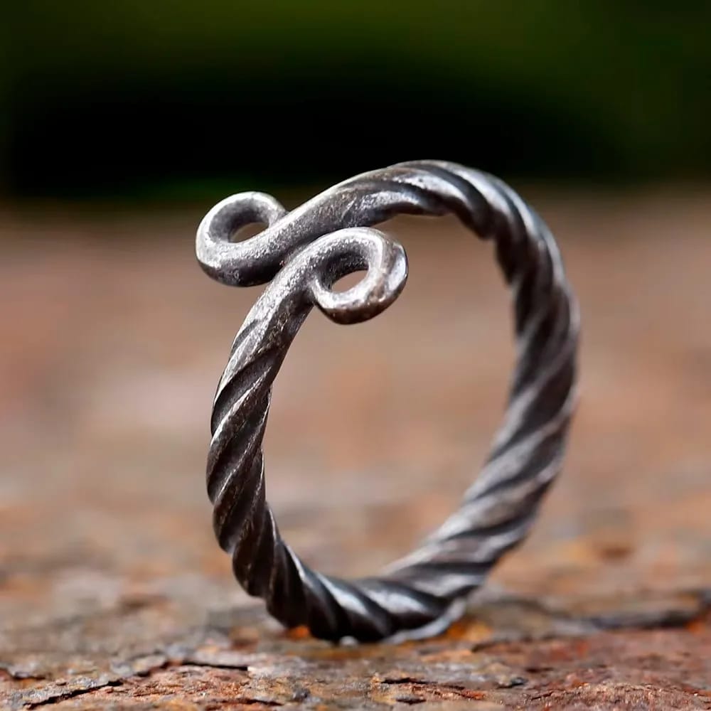 Viking Troll Cross 316L Stainless Steel Ring