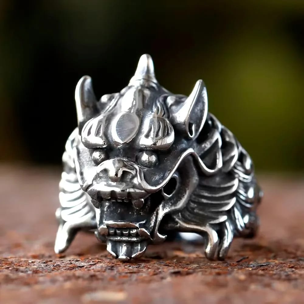 Dragon Head 316L Stainless Steel Ring