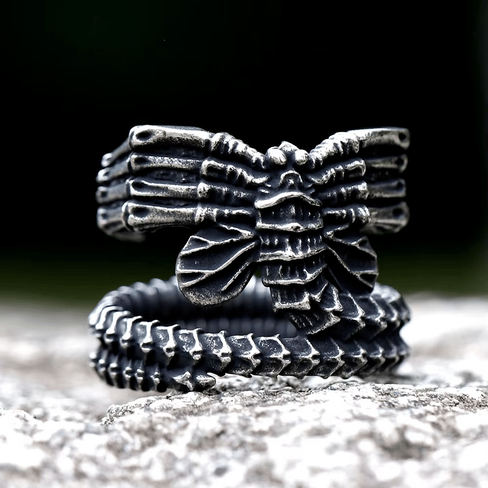 316L Stainless Steel Alien Creature Ring