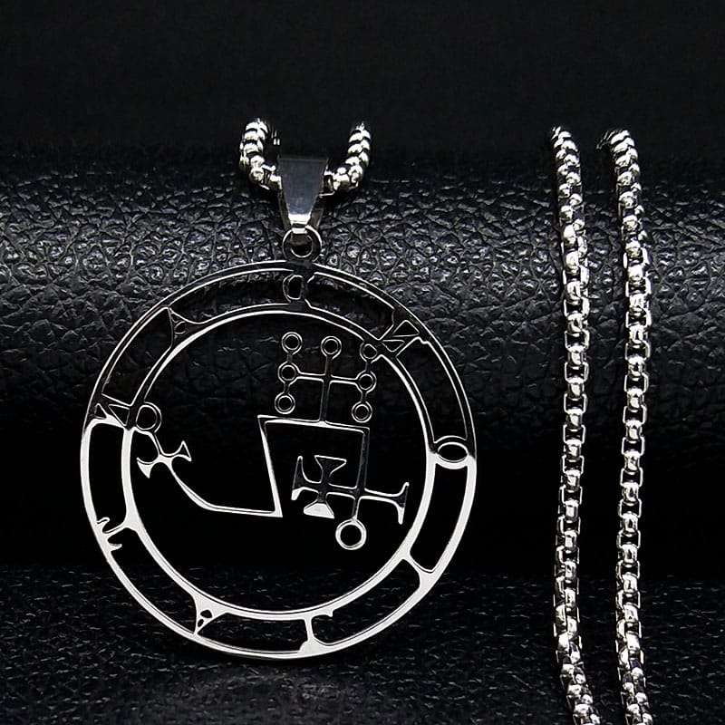 Dantalion Seal of Solomon Sigil Stainless Steel Necklace
