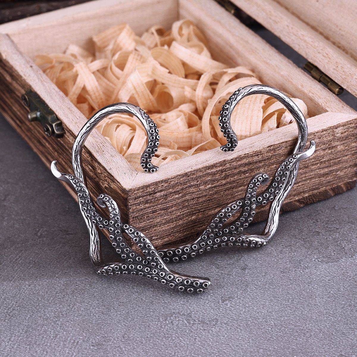 Gothic Kraken Octopus Tentacle Stainless Steel Earrings