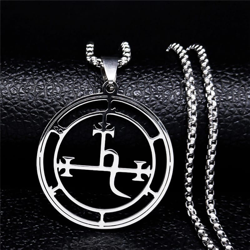 Gothic Lilith Seal 316L Stainless Steel Necklace