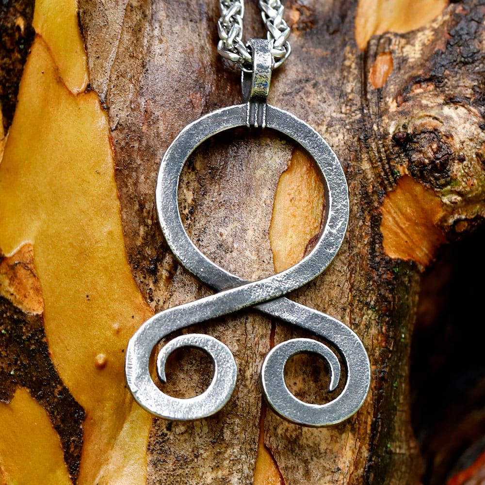 Viking Troll Cross Stainless Steel Amulet Pendant Necklace