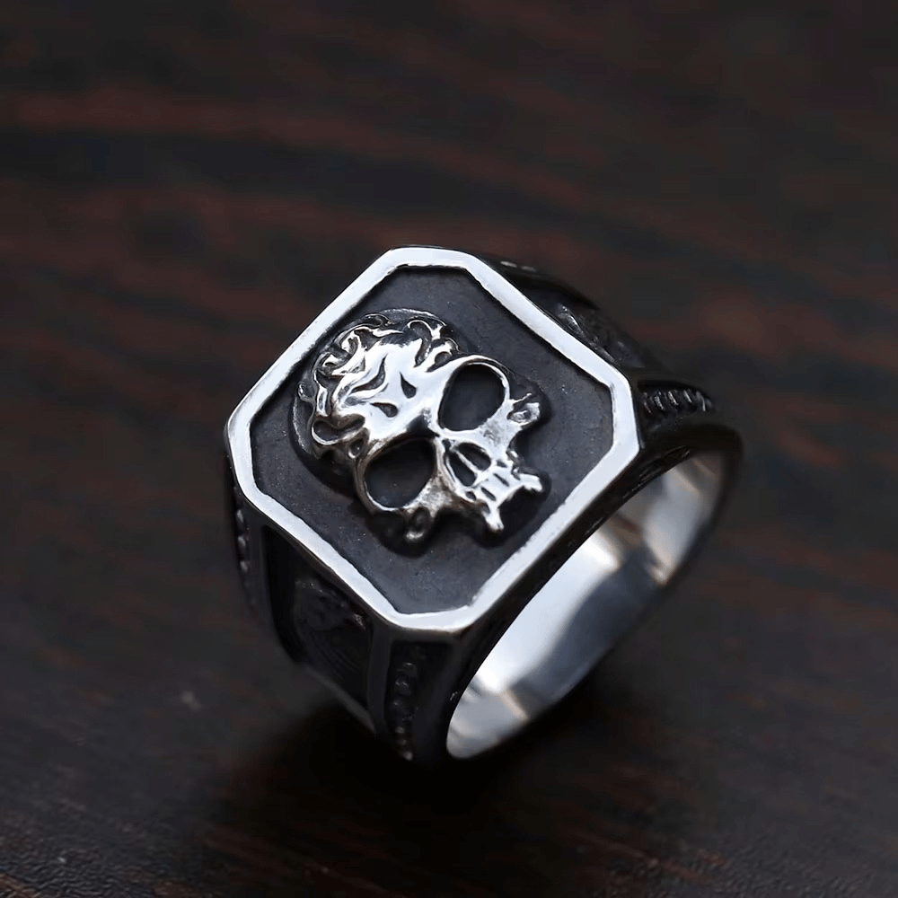 Men's 316L Stainless Steel Gothic Skull Ring