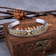 Inside view of the smooth polished 316L stainless steel cuff wristband