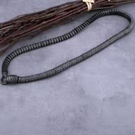 Full layout view of the heavy Viking ouroboros serpent chain necklace