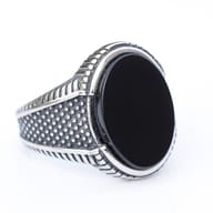 Vintage style men's ring showcasing the craftsmanship and unique design